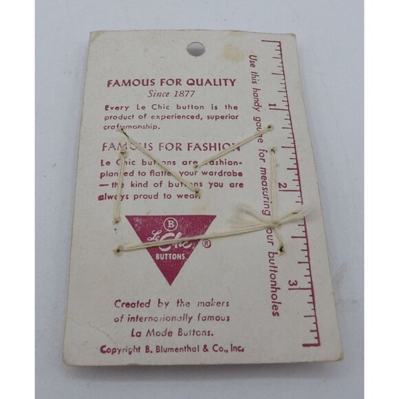 Vintage Le Chic Fashionable 5-Piece Imported Filigree Buttons Set From West Germ - Picture 2 of 2